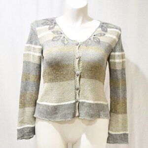 DOUBLE U Boutique frey, gold, silver Cardigan